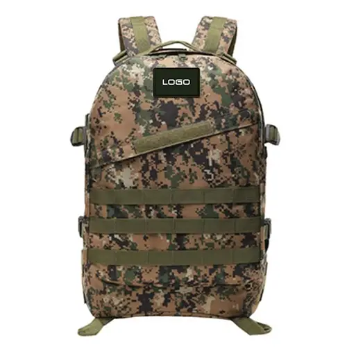 Tactical Backpack with Flag Patches – MOLLE System Rucksack for Outdoor and Tactical Use